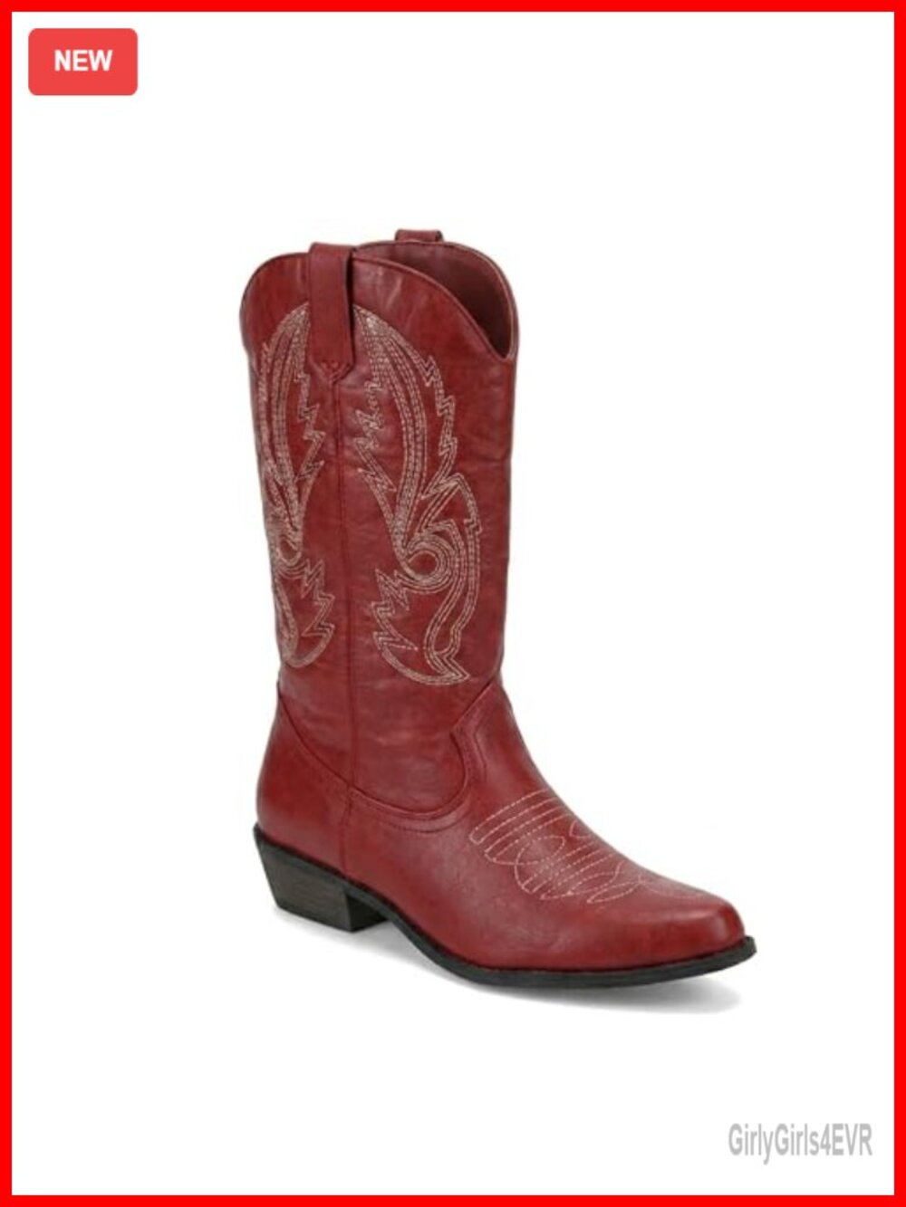 Faux Leather Platform Mid-Calf Western Gaucho Boots Women